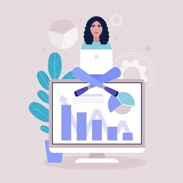 Business analysis concept Stock Illustration