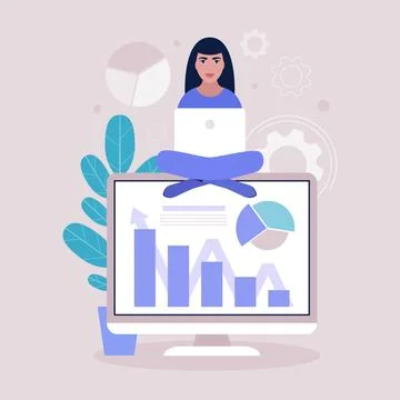 Business analysis concept Stock Illustration