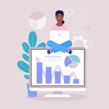 Business analysis concept Stock Illustration