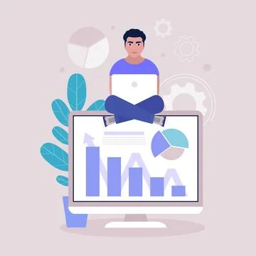 Business analysis concept Stock Illustration