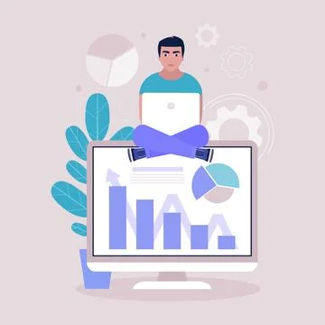 Business analysis concept Stock Illustration