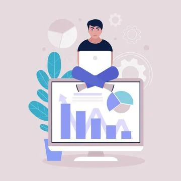 Business analysis concept Stock Illustration