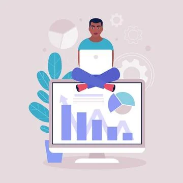 Business analysis concept Stock Illustration