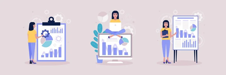 Business analysis concept Stock Illustration