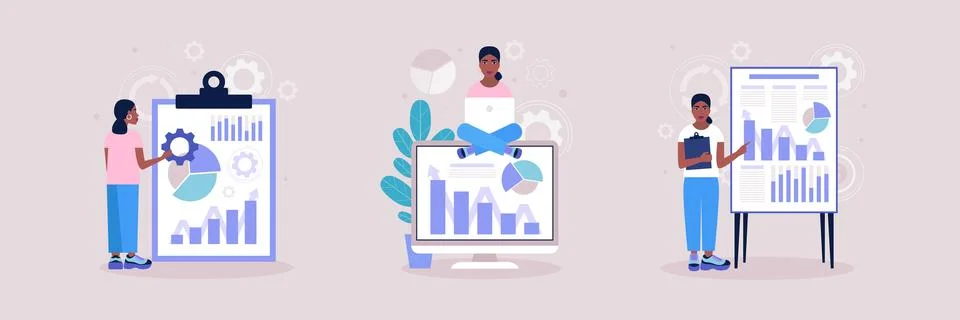 Business analysis concept Stock Illustration