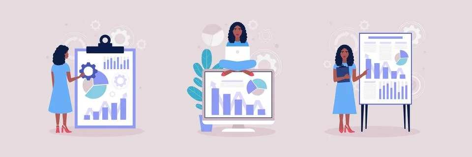 Business analysis concept Stock Illustration