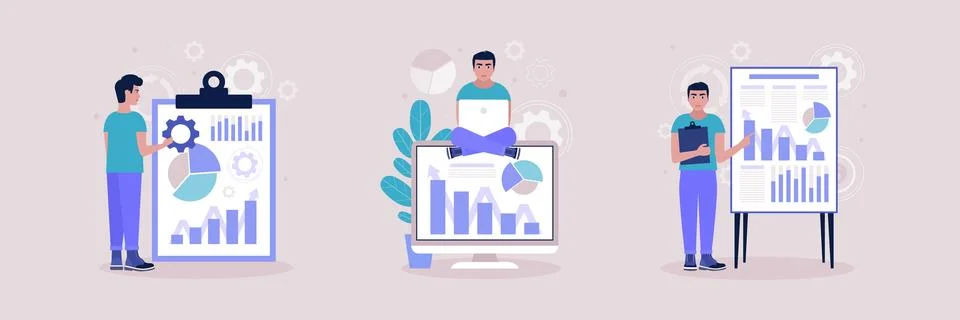 Business analysis concept Stock Illustration
