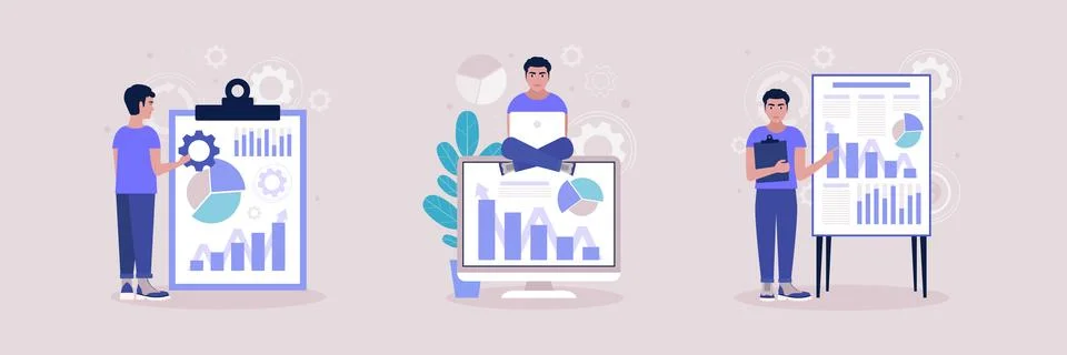 Business analysis concept Stock Illustration