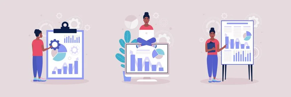 Business analysis concept Stock Illustration