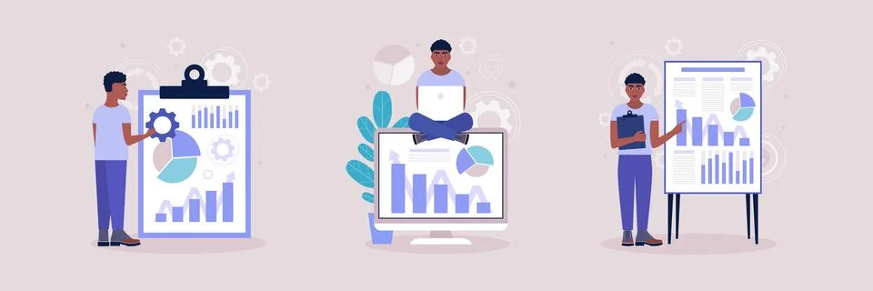 Business analysis concept Stock Illustration