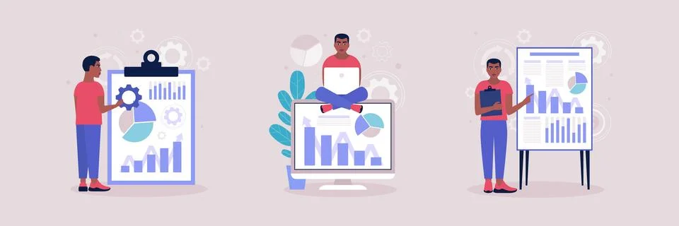 Business analysis concept Stock Illustration