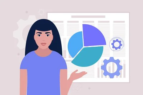 Business analysis concept Stock Illustration