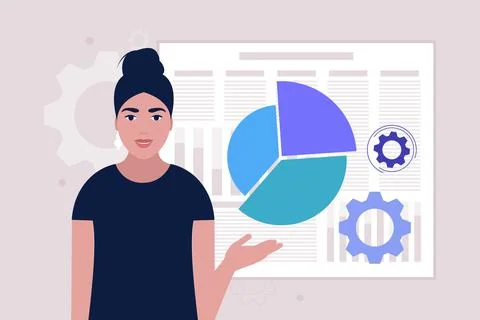 Business analysis concept Stock Illustration