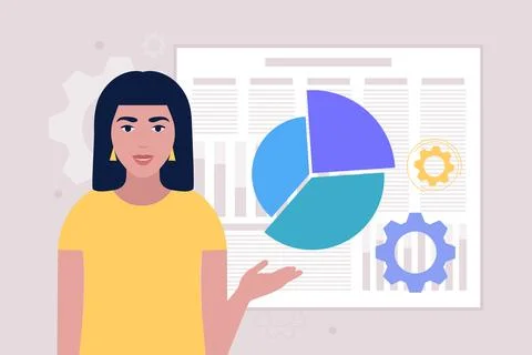 Business analysis concept Stock Illustration
