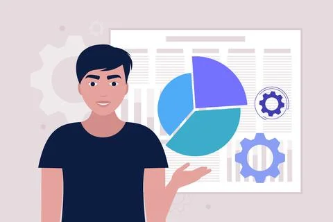 Business analysis concept Stock Illustration