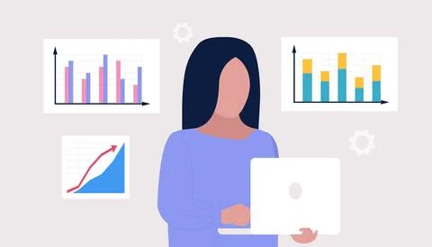Business analysis concept Stock Illustration