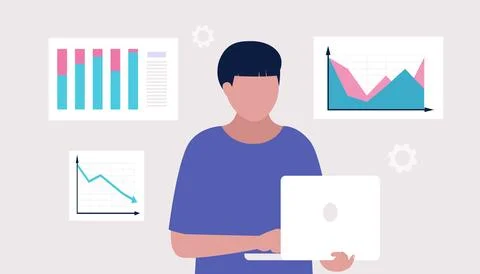 Business analysis concept Stock Illustration
