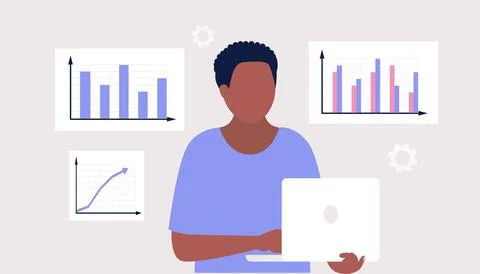 Business analysis concept Stock Illustration