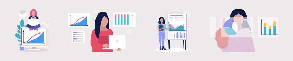 Business analysis concept 스톡 일러스트