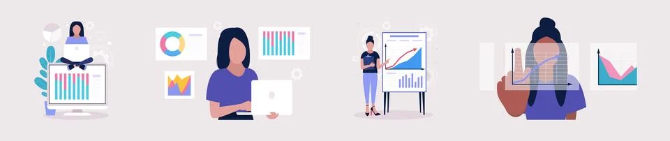 Business analysis concept 스톡 일러스트