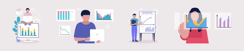 Business analysis concept 스톡 일러스트