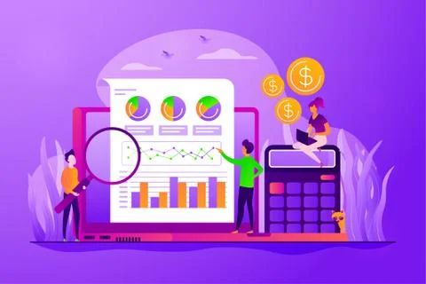 Business analysis concept vector illustration Stock Illustration