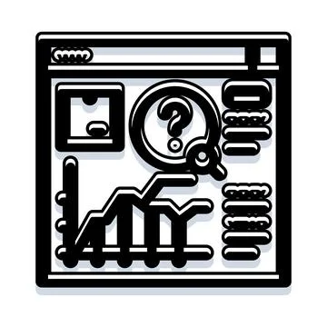 Business analysis dashboard solving complex logistic problems 스톡 일러스트