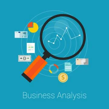Business Analysis flat Stock Illustration