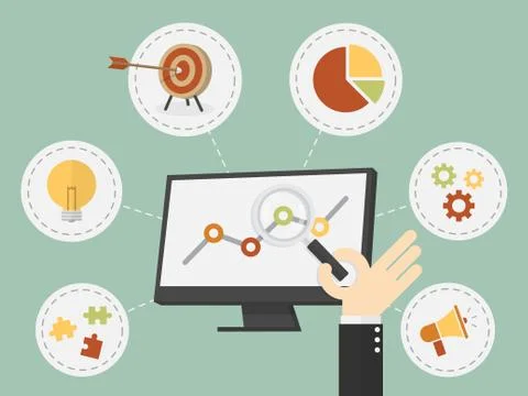 Business analysis Stock Illustration