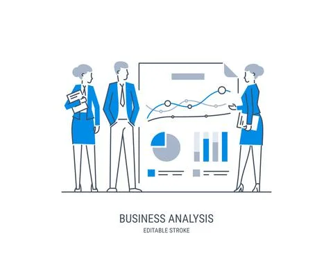 Business analysis Stock Illustration