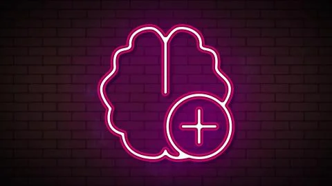 Business analysis in neon effect mp4 video Stock Illustration