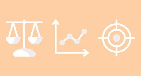 Business analysis vector trio icon Stock-Illustration