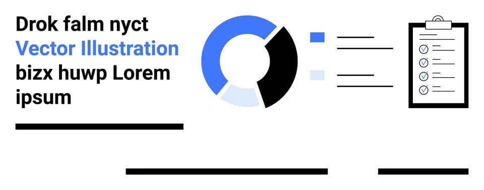 Business analysis, workflow management, data monitoring, strategic planning,  库存插图