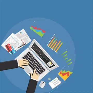 Business analyst concept. Stock Illustration