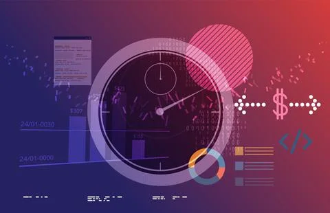 Business Analytics Abstract - Illustration Stock Illustration