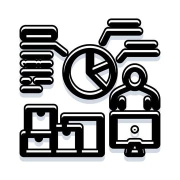 Business analytics and data management concept Stock Illustration
