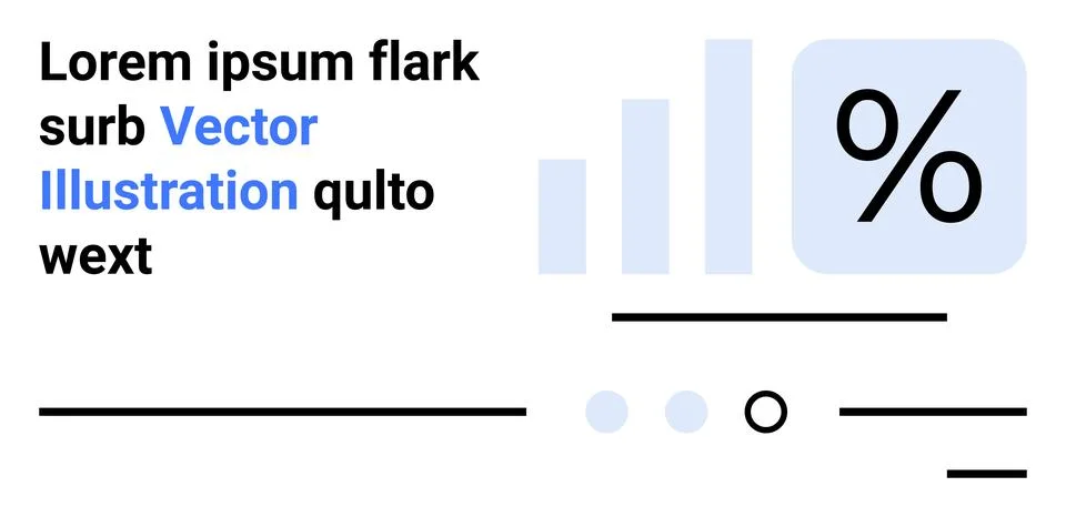 Business Analytics and Data Visualization with Graphs and Percentage Icon Stock Illustration