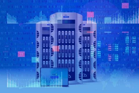 Business analytics (BA) with key performance indicators (KPI) dashboard conce Stock Photos