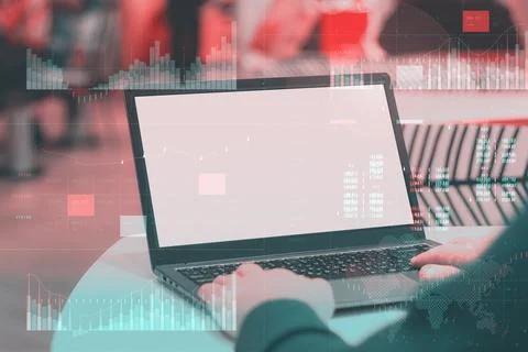 Business analytics (BA) with key performance indicators (KPI) dashboard conce Stock Photos