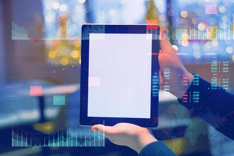 Business analytics (BA) with key performance indicators (KPI) dashboard conce Foto stock