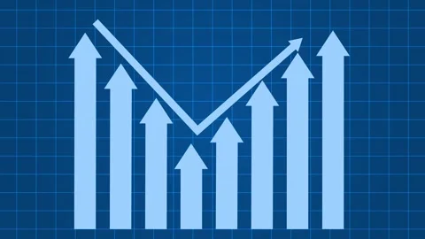 Business Analytics Bar Graph Animation in Clean Minimalist Design Video stock 310205463