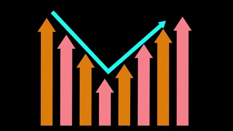 Business Analytics Bar Graph Animation in Clean Minimalist Design 動画素材 310205726