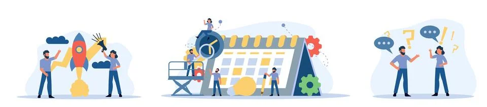 Business analytics in cloud arrow vector leadership company. People challen.. Illustrazione stock