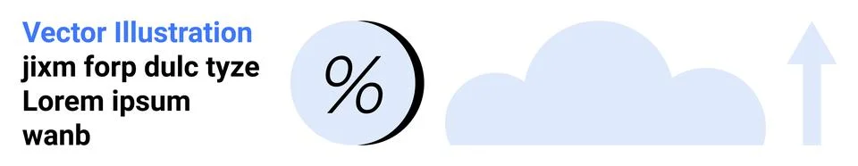 Business analytics, cloud storage, data progress, technology advancement, fin Ilustración de archivo