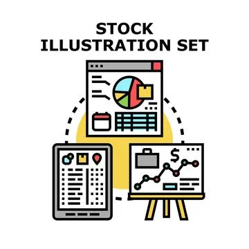 Business analytics data management planning concept Stock Illustration