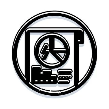 Business analytics data report icon concept イラスト素材