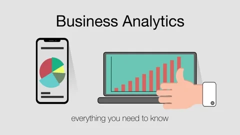 Business analytics, everything you need to know animation Video stock 134398362