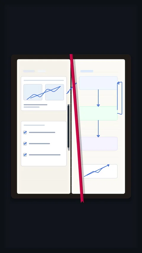Business analytics flowchart animation showing data management and strategy Stock Footage 347940927