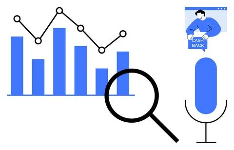 Business Analytics with Graphs and Search Tools 스톡 일러스트