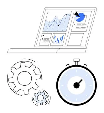 Business Analytics with Graphs Efficient Data Analysis Through Time Managem.. イラスト素材